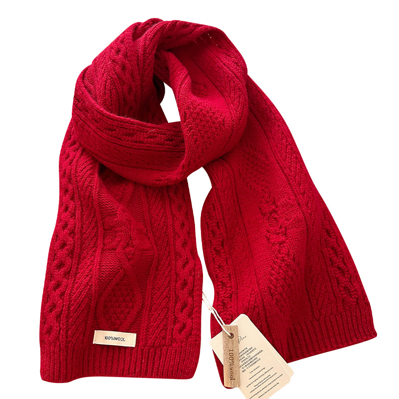 Luxury 100% Wool Scarf Women M - Cable Management Sleeve avaliação e preço