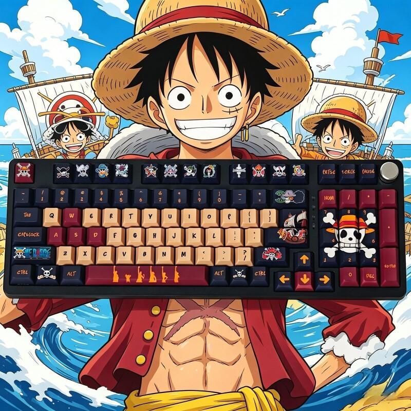 BANDAI One Piece Monkey D. Luf - Custom Keycaps avaliação e preço