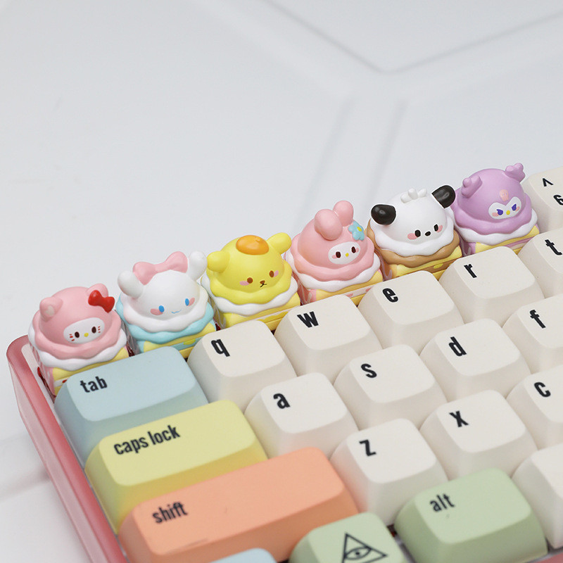 Kawaii Hello Kittys Keycaps Ca - Custom Keycaps avaliação e preço