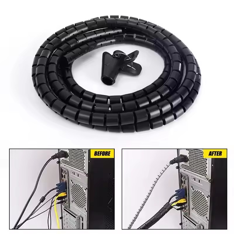 Cable Tube Sleeve Flexible Cor - Cable Management Sleeve avaliação e preço