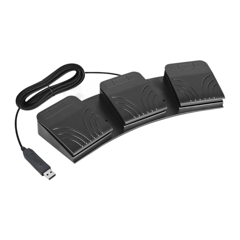 3 USB Foot Pedal Programmable  - Usb Foot Pedal Gaming avaliação e preço
