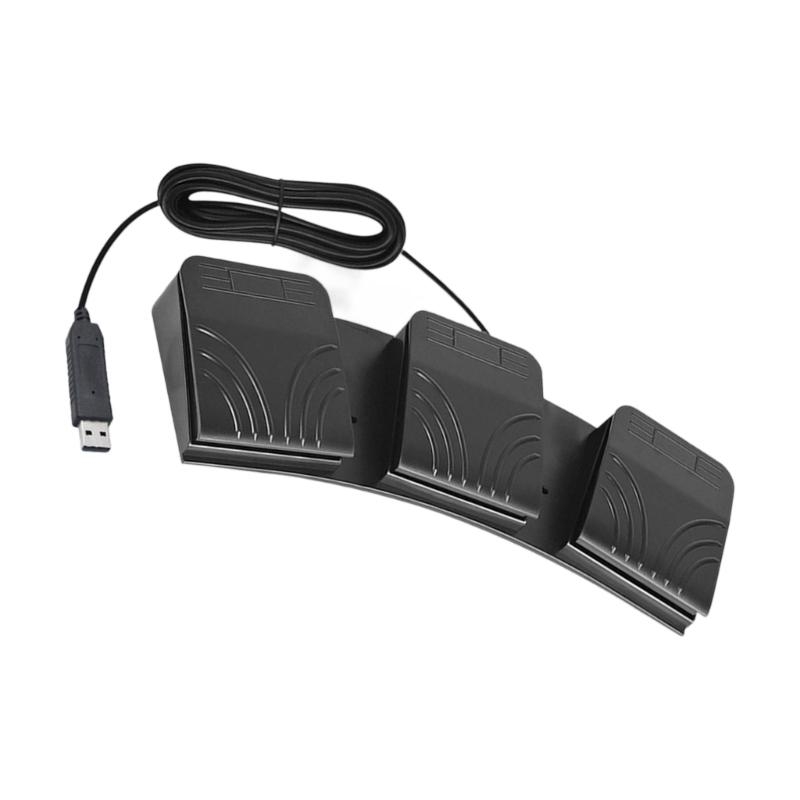 3 USB Foot Pedal Programmable  - Usb Foot Pedal Gaming avaliação e preço
