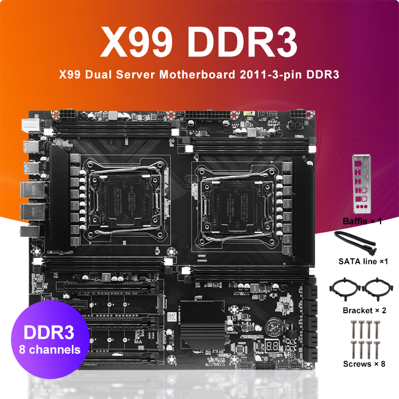X99 Dual-socket Cpu Motherboar - Pc Gaming Cpu avaliação e preço